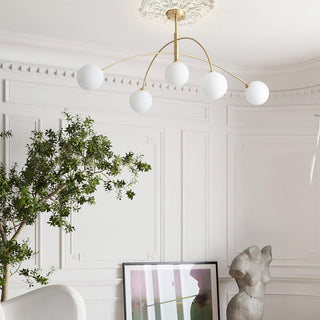 Valentina Minimalist Metal Arc Chandelier
