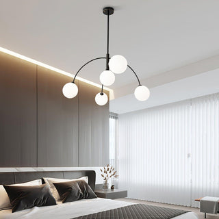 Valentina Minimalist Metal Arc Chandelier