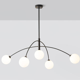 Valentina Minimalist Metal Arc Chandelier