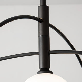 Valentina Minimalist Metal Arc Chandelier