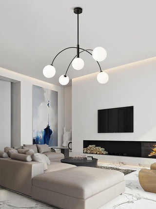 Valentina Minimalist Metal Arc Chandelier