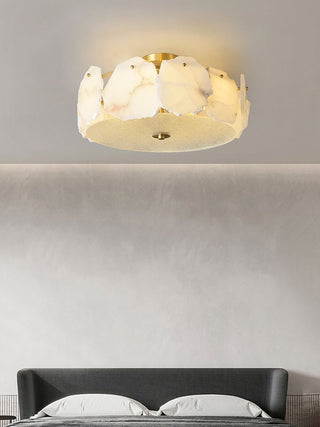 Amara Alabaster Flush Mount Light - Blowlighting