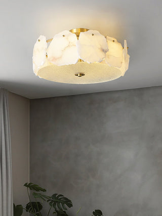 Amara Alabaster Flush Mount Light - Blowlighting