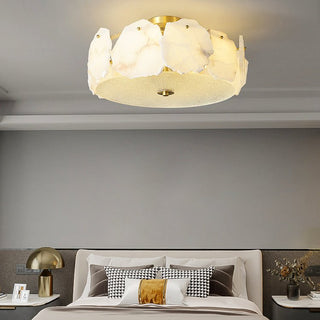 Amara Alabaster Flush Mount Light - Blowlighting