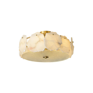Amara Alabaster Flush Mount Light - Blowlighting