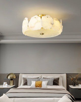 Amara Alabaster Flush Mount Light - Blowlighting