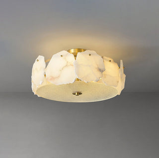 Amara Alabaster Flush Mount Light - Blowlighting