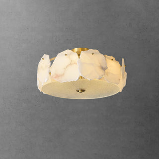 Amara Alabaster Flush Mount Light - Blowlighting