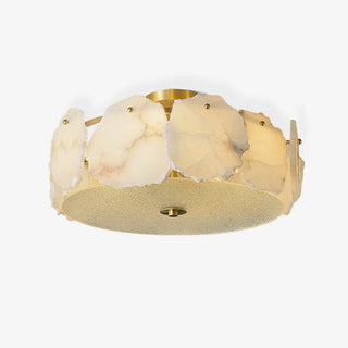 Amara Alabaster Flush Mount Light - Blowlighting