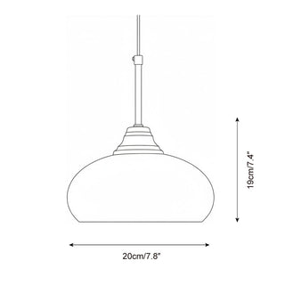 Mera Classic Glass Pendant Lamp