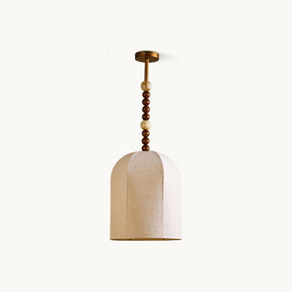 Vanora Beige Brass Pendant Light