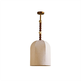 Vanora Beige Brass Pendant Light