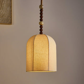 Vanora Beige Brass Pendant Light