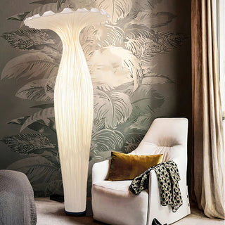 Vase Floral Fabric Floor Light