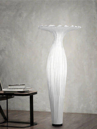 Vase Floral Fabric Floor Light