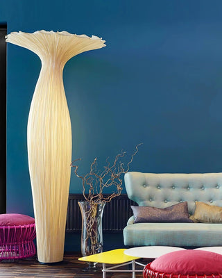 Vase Floral Fabric Floor Light