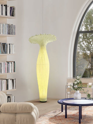 Vase Floral Fabric Floor Light