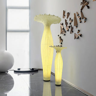 Vase Floral Fabric Floor Light