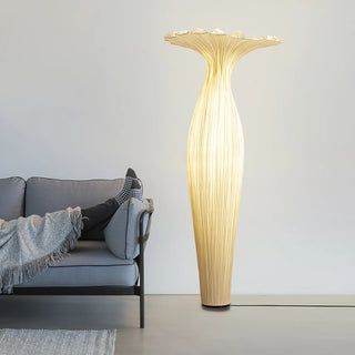 Vase Floral Fabric Floor Light