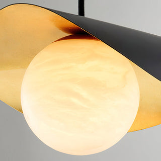 Vatoz Modern Black  Alabaster Pendant Light