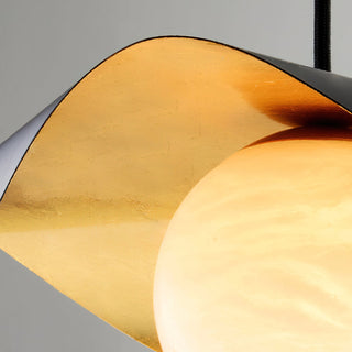 Vatoz Modern Black  Alabaster Pendant Light