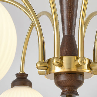 Elowen Vintage Brass Chandelier