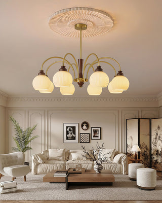 Elowen Vintage Brass Chandelier