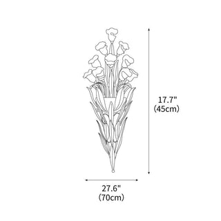 Flora Rustic Iron Wall Sconce