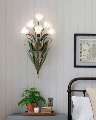 Flora Rustic Iron Wall Sconce