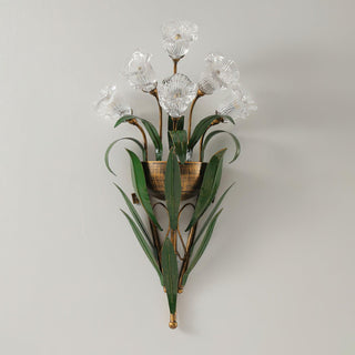 Flora Rustic Iron Wall Sconce