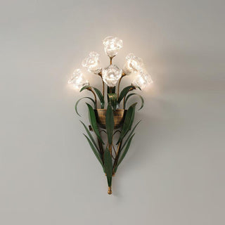 Flora Rustic Iron Wall Sconce