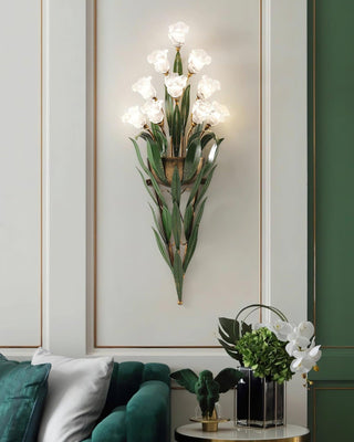 Flora Rustic Iron Wall Sconce