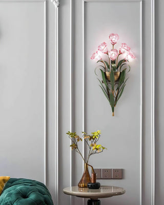 Flora Rustic Iron Wall Sconce