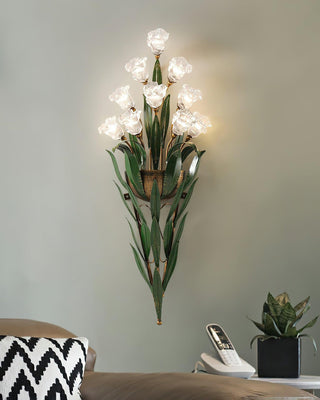 Flora Rustic Iron Wall Sconce