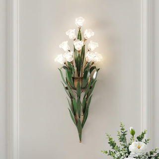Flora Rustic Iron Wall Sconce