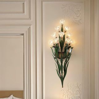 Flora Rustic Iron Wall Sconce