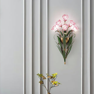 Flora Rustic Iron Wall Sconce