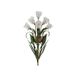 Flora Rustic Iron Wall Sconce