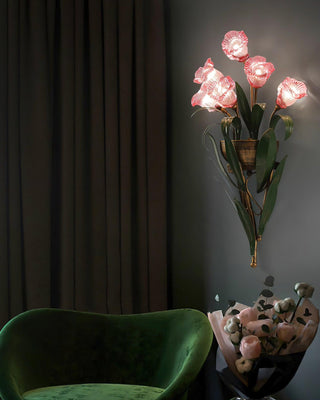 Flora Rustic Iron Wall Sconce