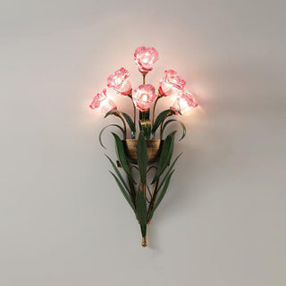 Flora Rustic Iron Wall Sconce