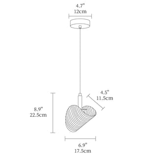 Vortex Elegant Glass Pendant Light