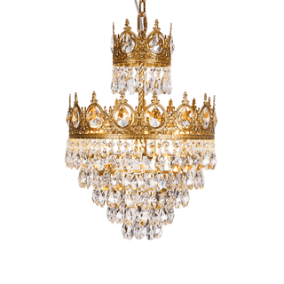 Elara Vintage Crystal Chandelier