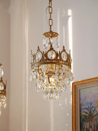 Elara Vintage Crystal Chandelier