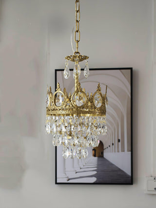 Elara Vintage Crystal Chandelier