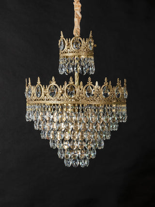 Elara Vintage Crystal Chandelier