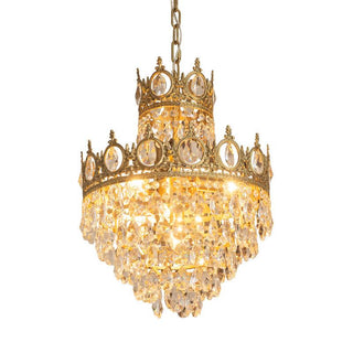 Elara Vintage Crystal Chandelier