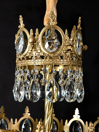 Elara Vintage Crystal Chandelier