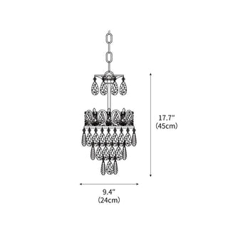 Elara Vintage Crystal Chandelier