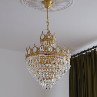 Elara Vintage Crystal Chandelier