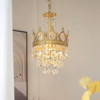 Elara Vintage Crystal Chandelier